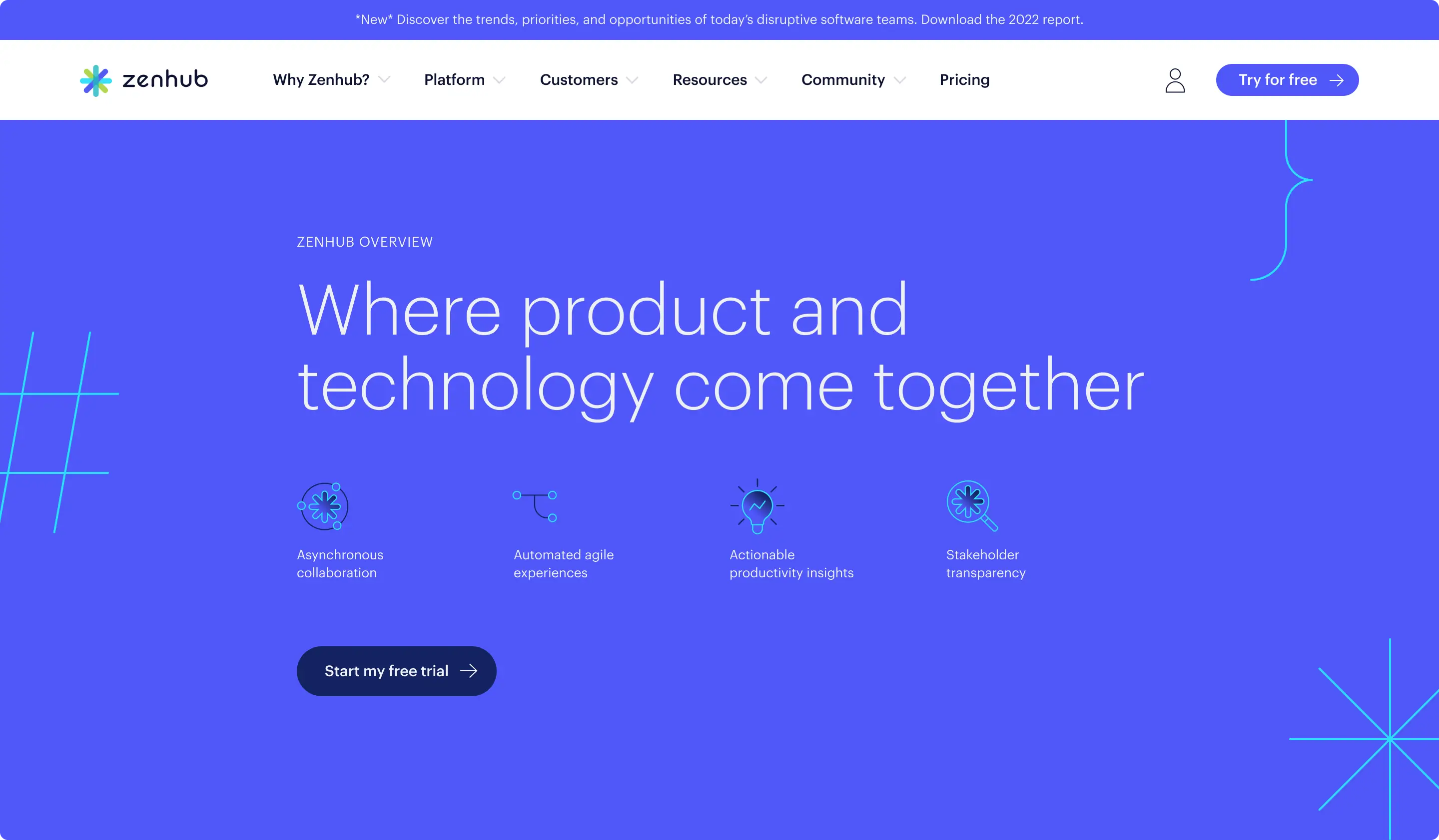 Zenhub's new product page
